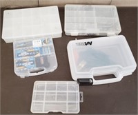 Lot of Organizer Boxes. 1 Has Batteries, 1 Has