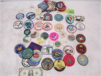 Large Lot of Vintage Patches & Pinback Buttons -