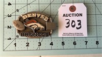 1997 Solid Fine Pewter Denver Broncos Belt Buckle