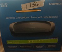 CISCO-LINKSYS WIRELESS G BROADBAND ROUTER W/ SPEED