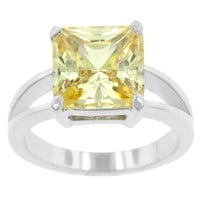 Elegant 5.00ct Yellow Sapphire Solitaire Ring