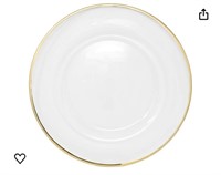 Clear Glass Charger 13 Inch Dinner Plate With 0
