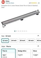 Shower Drain Tile-In (Open Box)