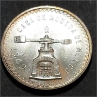 1949 MEXICO UNA ONZA - 1 Troy Ounce Silver MS Coin