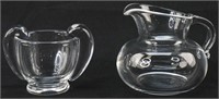 Steuben Glass Creamer and Toothpick Cup