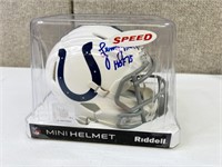 Autographed NFL Colts "Lenny Moore" Mini Helmet