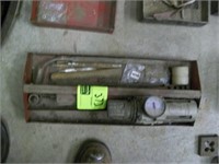 METAL TOOL CADDY AND CONTENTS