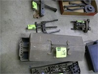 2 PLASTIC TOOL CADDIES, CONTENTS, TOOLBOX AND