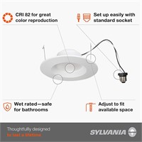 SYLVANIA LED Bulb RT Recessed Downlight Kit a88c
