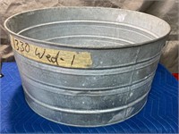 USED 24” Galvanized Wash Tub