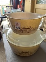 2 Pyrex Forest Francies Mushroom Casserole