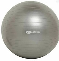 Black - AmazonBasics Balance Ball With Foot Pump 7