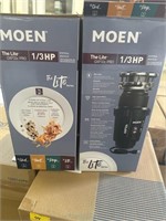 2- MOEN 1/3hp GXP33C PRO DISPOSAL'S