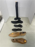 Antique shoe last and shoe molds