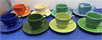 Fiesta Cups and Saucers (1 non match )