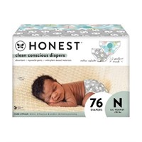 Sz 1 The Honest Company Clean Diapers - 86 ct