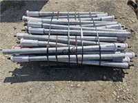 Pallet of Aluminum Poles w/Screw-in Bases
