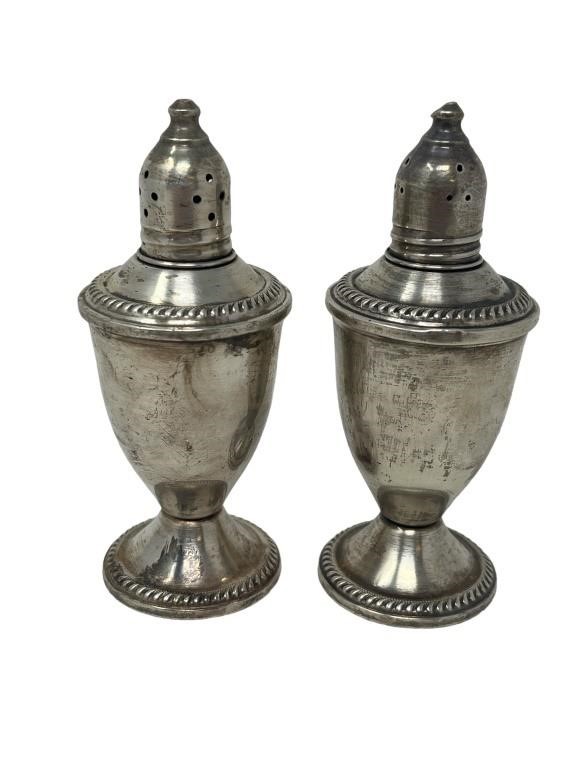 Duchin sterling silver salt and pepper shakers