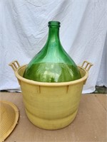 Large Green Bottle (24") with Plastic Bucket
