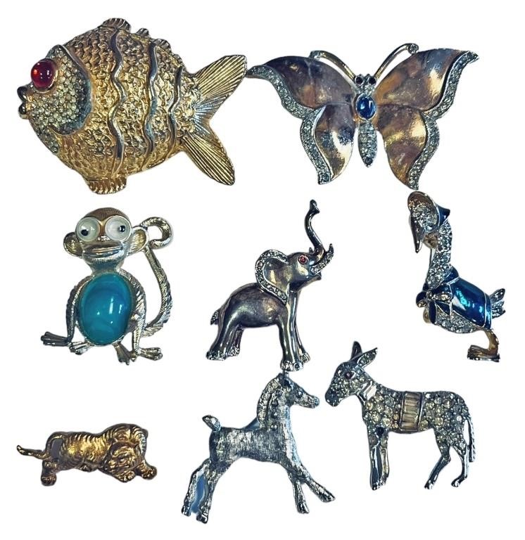 Vintage Animal Pins/Brooches