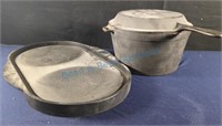 Cast iron dutch oven with lid