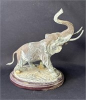 Vintage Asian bronze elephant statue