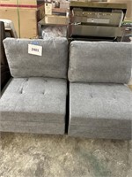 2 pc Sectional gray sofa pcs-not complete