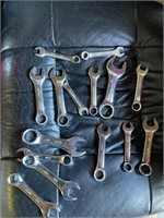 Assorted shorty wrenches