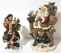 Pair of 2 Santa Claus Decorations