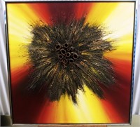 Rolland Parret, Abstract Moon Burst, Signed