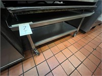 ALL S/S 48" EQUIPMENT STAND W/CASTERS