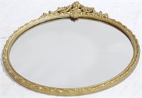 Antique Gold Round Mirror