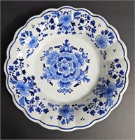 Vintage Delft Floral Bowl