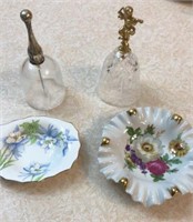 2 bells & hand painted China