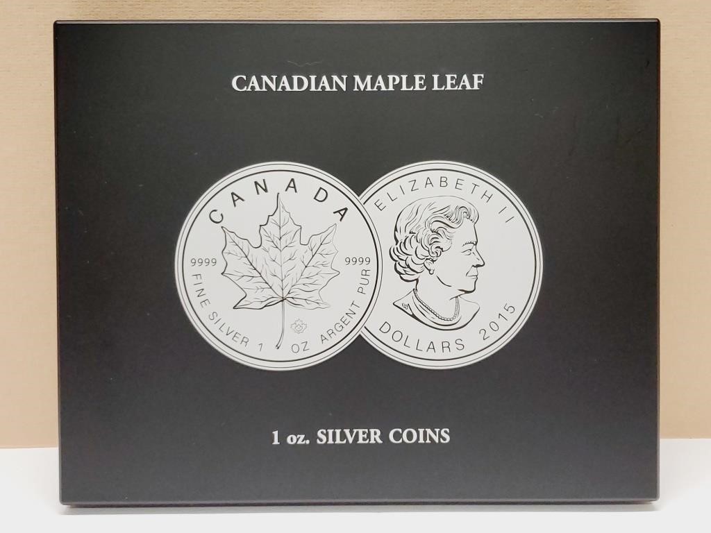 Canadian Maple leaf 1 oz Silver Coin CASE Empty