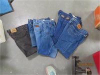 (7) Vtg asst Denim Jeans Mens 34x32ish