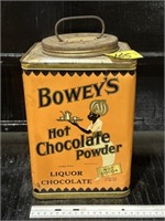 BOWEY'S HOT CHOCOLATE POWDER TIN