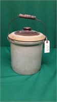 Crock with Handle and Lid