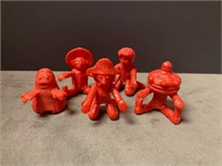 Set of 5 1978 Red Pencil Toppers