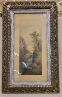 Victorian Print In Frame