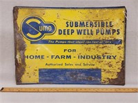 Vintage Metal Sumo Sign