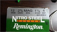 25 Remington Nitro Steel 12 gauge Mag shot shells