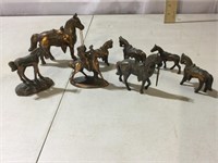 Brass/Metal Horse Figurines