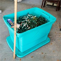 Tote With Large Amount Of Christmas Lights