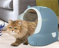 JX Fitness Cat Litter Box Color:Grey/White