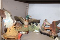 4 DUCKS UNLIMITED WISKEY DECANTERS