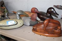 5 WOODEN DUCK DECOYS