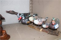 6 WOODEN DUCK DECOYS