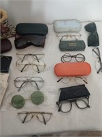 Assorted Eye Glasses and Cases