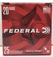 Federal 20 Gauge Shotgun Shells. 1200 FPS.